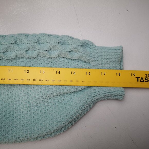 Pennmans Ladies Size Large Loose Fit Mint Green Turtleneck Sweater - Picture 8 of 9